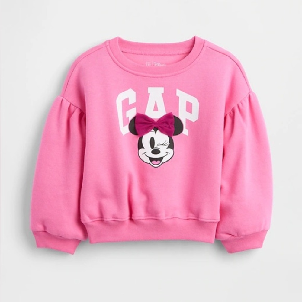 Gap × Disney Toddler Vintage Minnie Mouse Bubble Sweatshirt- 4T